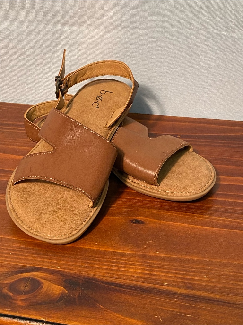 b.o.c. Brown Slingback Sandals - Women's Comfortable Casual